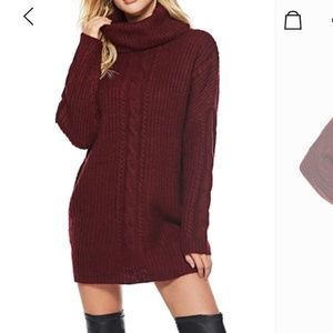 High neck sweater dress size S
